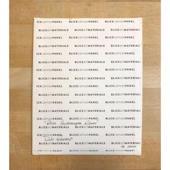 Blue Hydrangea Blues 8 x 10 Acrylic Painting, Artist Signed, Framed - Picture 7 of 7